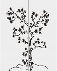 Пескоструйный рисунок Дерево 108